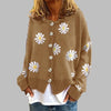 Pull en maille floral pour femmes