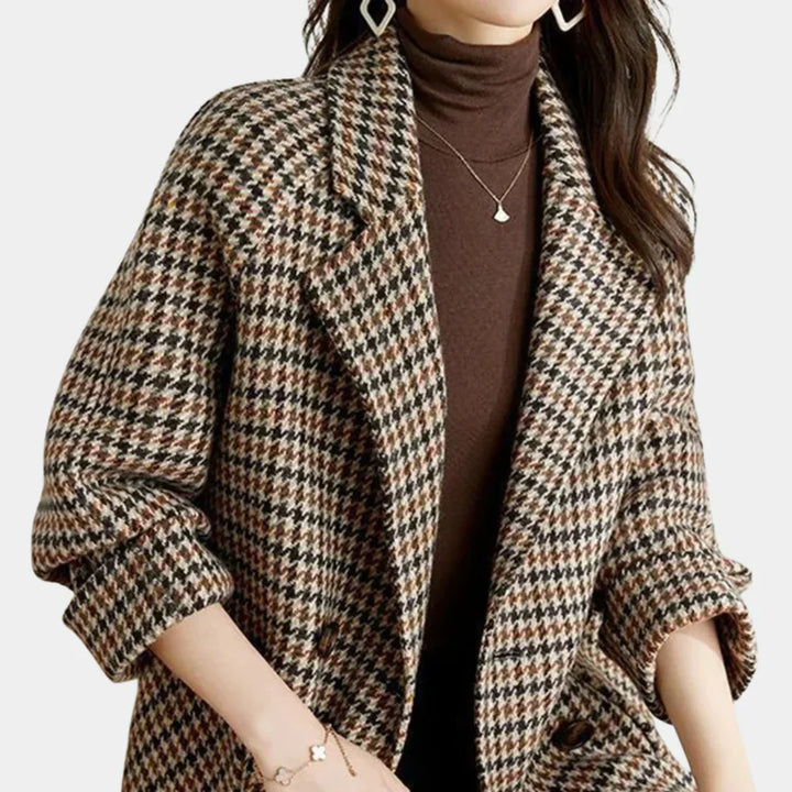 Manteau pour femmes avec design classique à double boutonnage