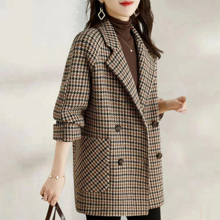Manteau pour femmes avec design classique à double boutonnage