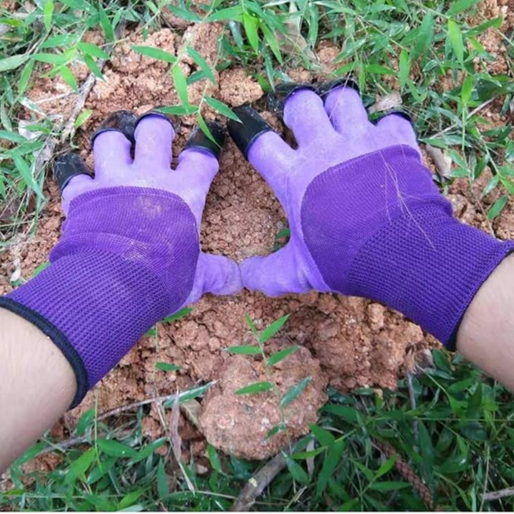 Gants de jardinage avec griffes