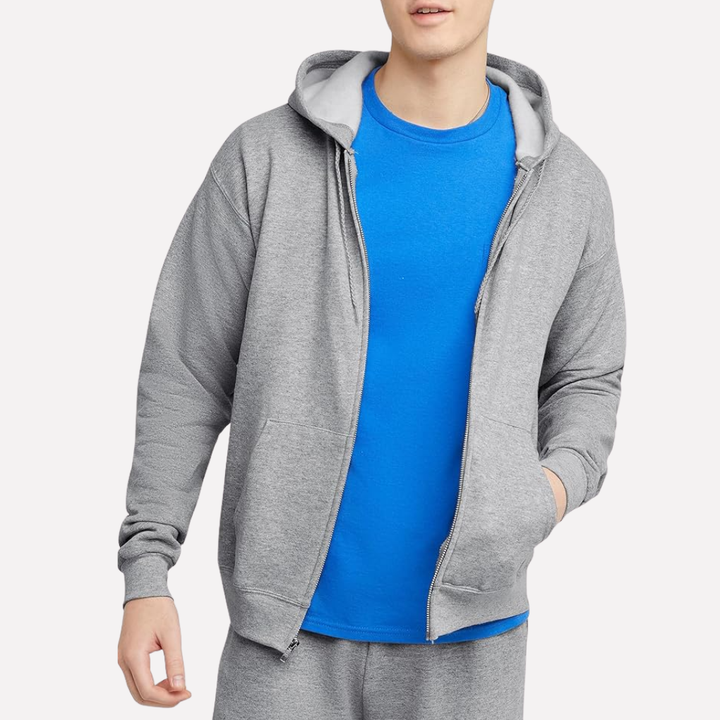 Sweat à capuche zippé complet pour homme