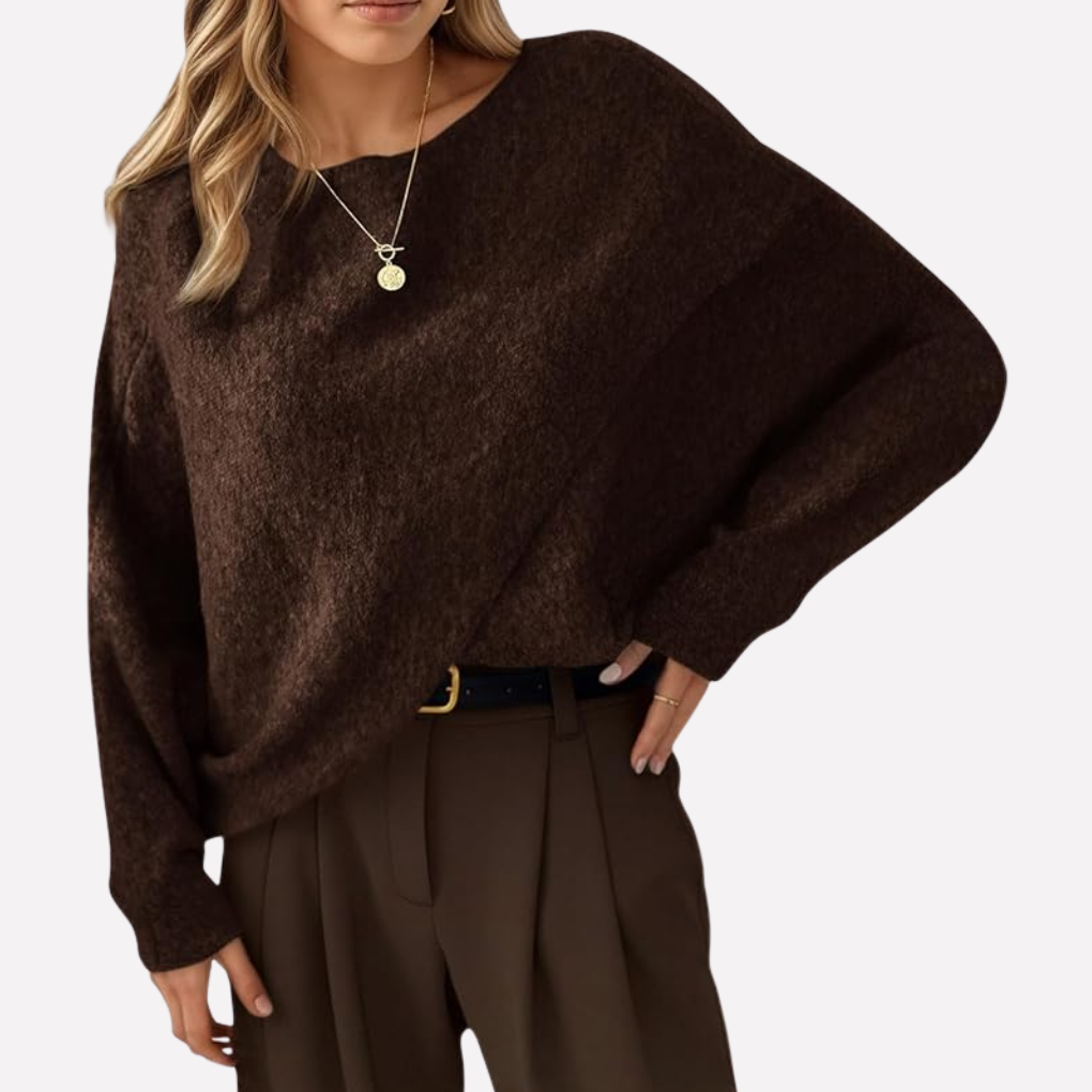 Pull Oversize à Manches Batwing