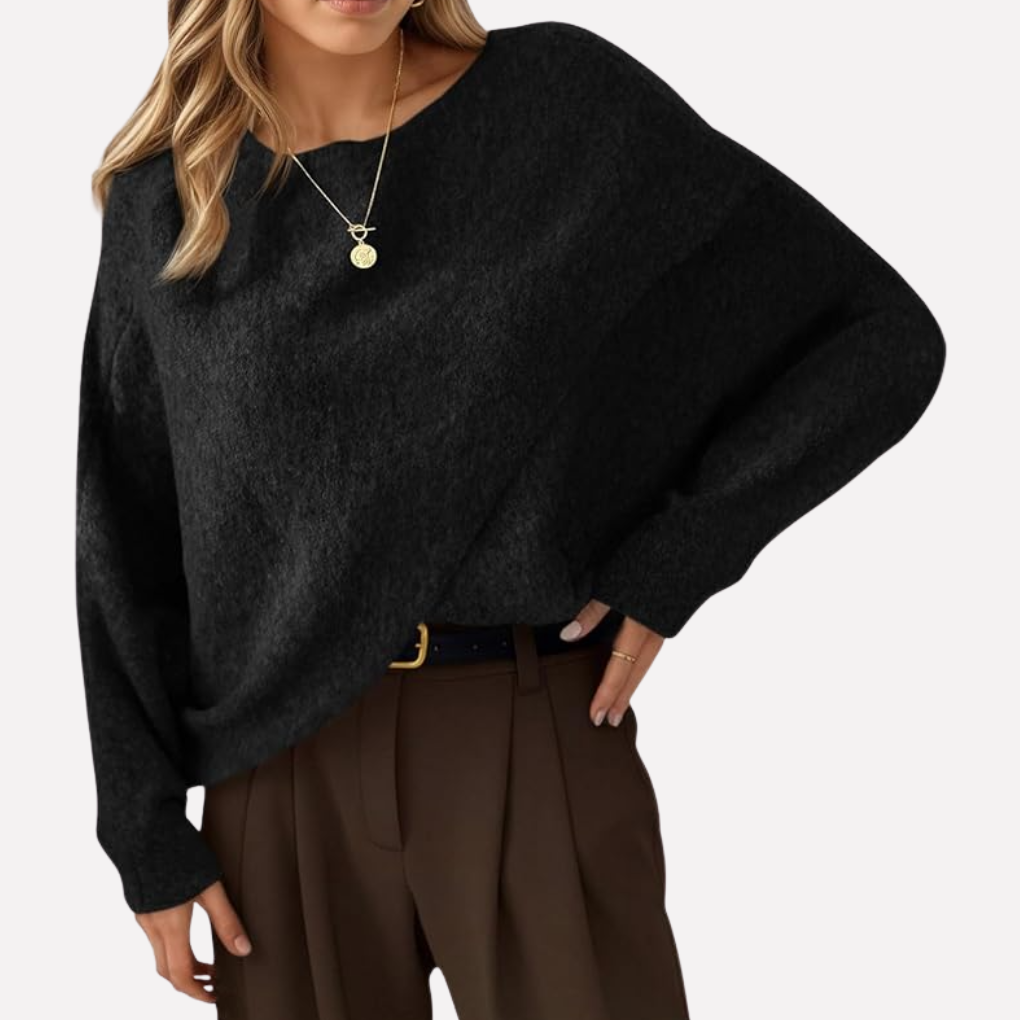 Pull Oversize à Manches Batwing