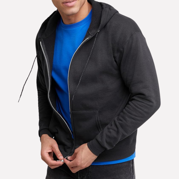 Sweat à capuche zippé complet pour homme