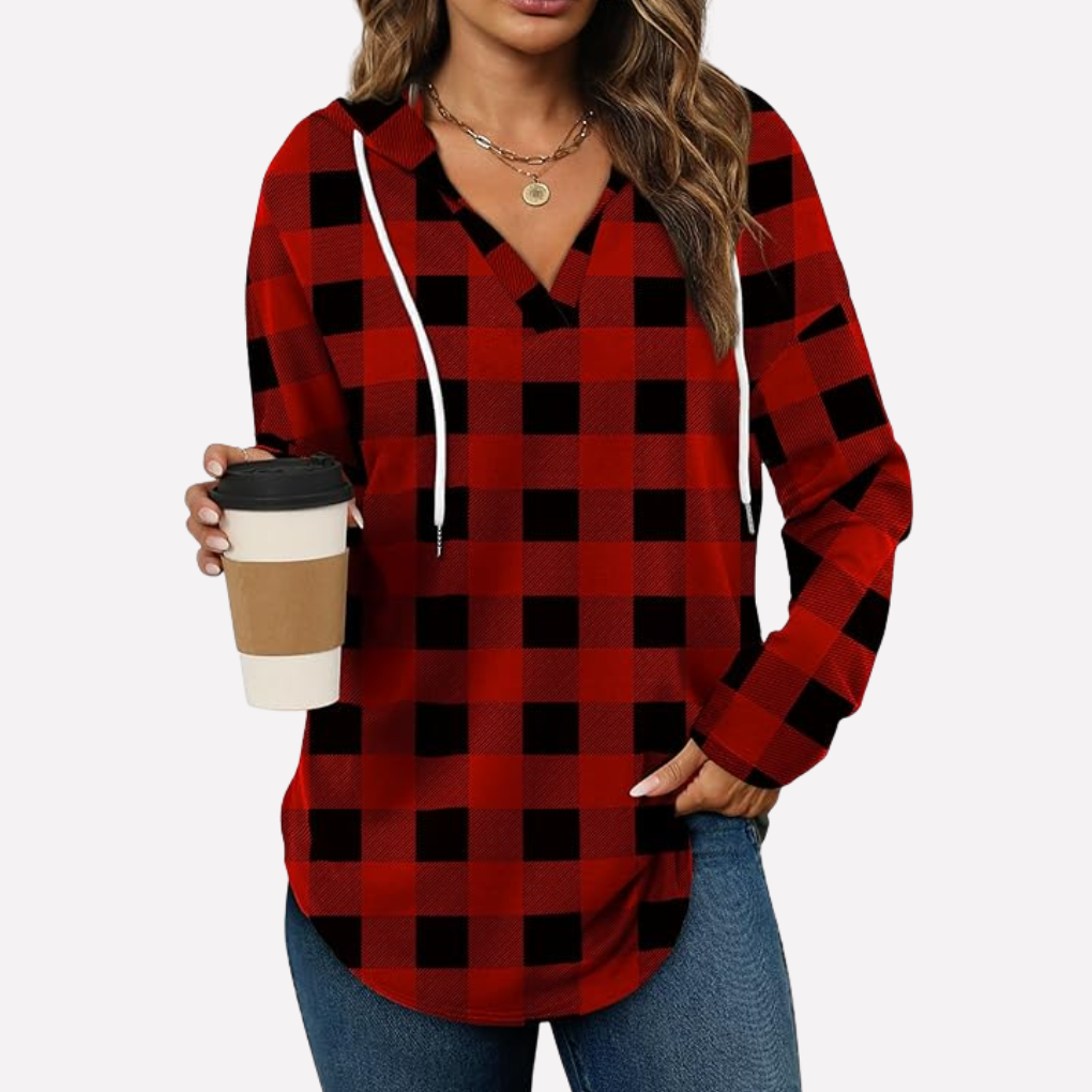 Sweat-shirt à col rond pour femmes à manches longues