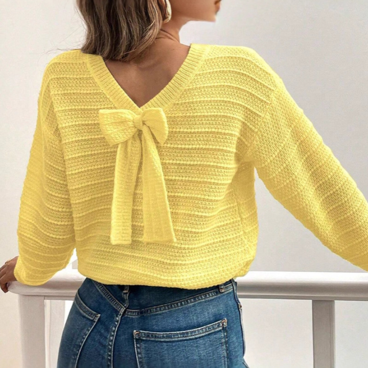 Pull-over Femme Dos Nœud