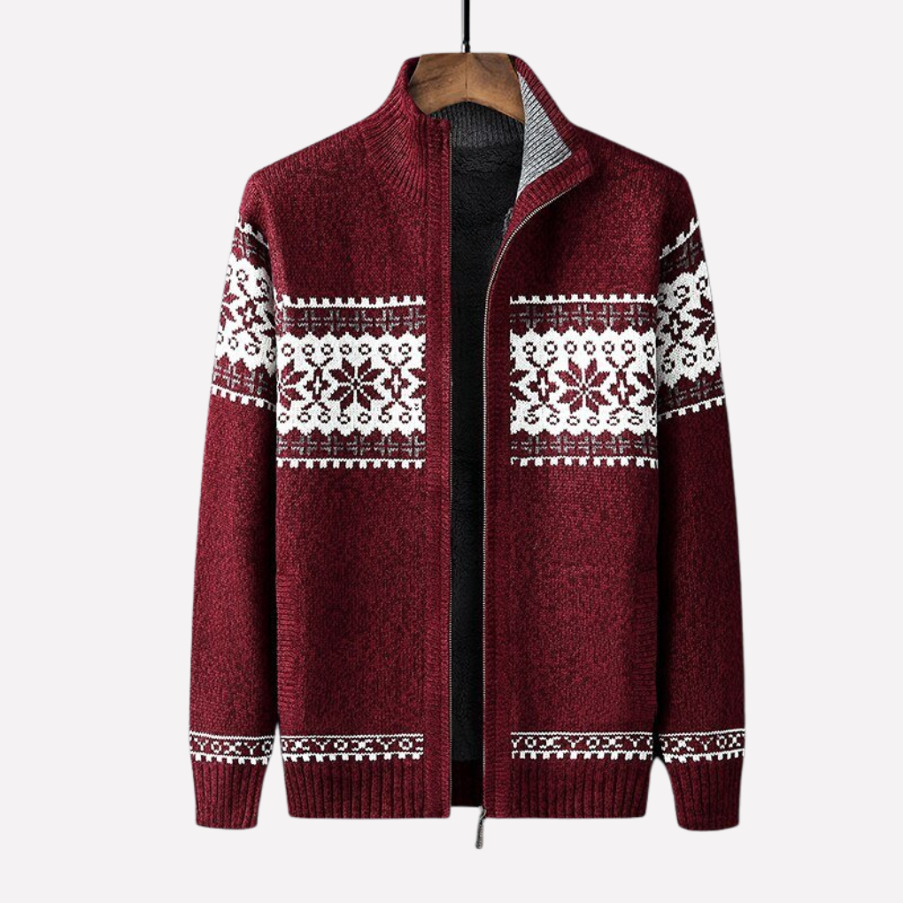 Cardigan d'hiver tricoté pour hommes