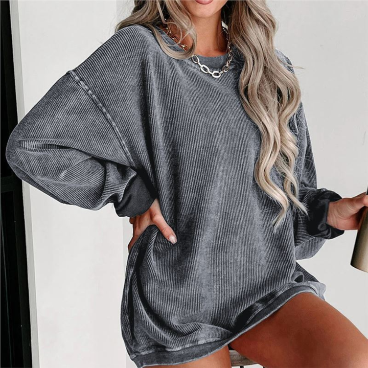 Sweatshirt Femme Oversize Col Rond
