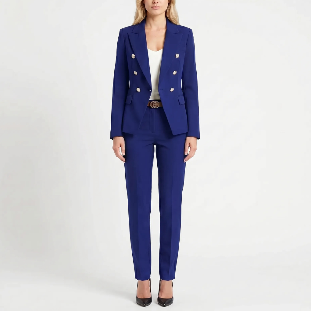 Ensemble Blazer Pantalon Double-Breasted