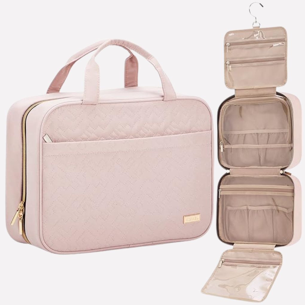 Sac de toilette de voyage avec crochet suspendu