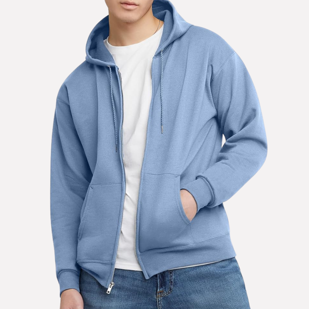 Sweat à capuche zippé complet pour homme