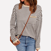 Pull-over en tricot rayé pour femmes