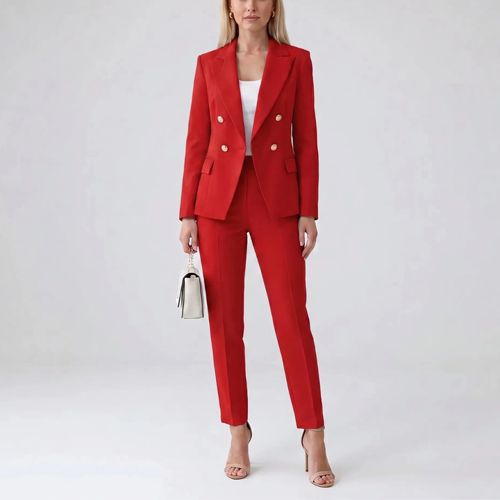 Ensemble Veste Deux Pièces Et Pantalon Droit