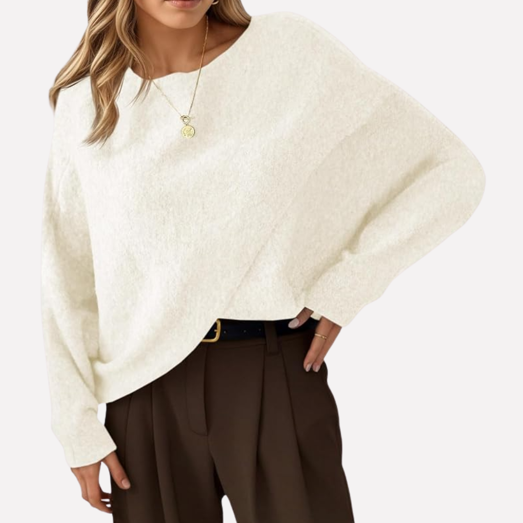 Pull Oversize à Manches Batwing