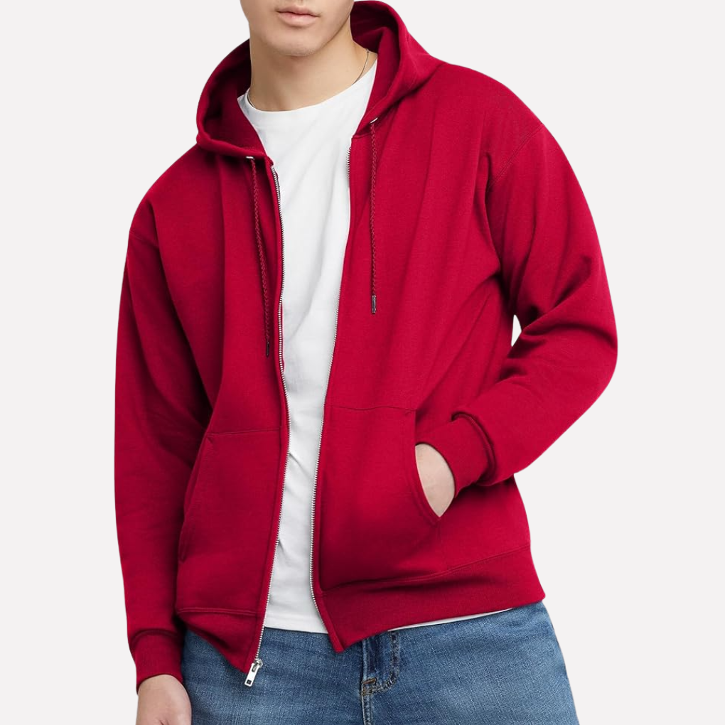 Sweat à capuche zippé complet pour homme