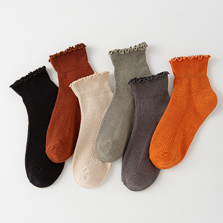Chaussettes Ankle Volants Femmes