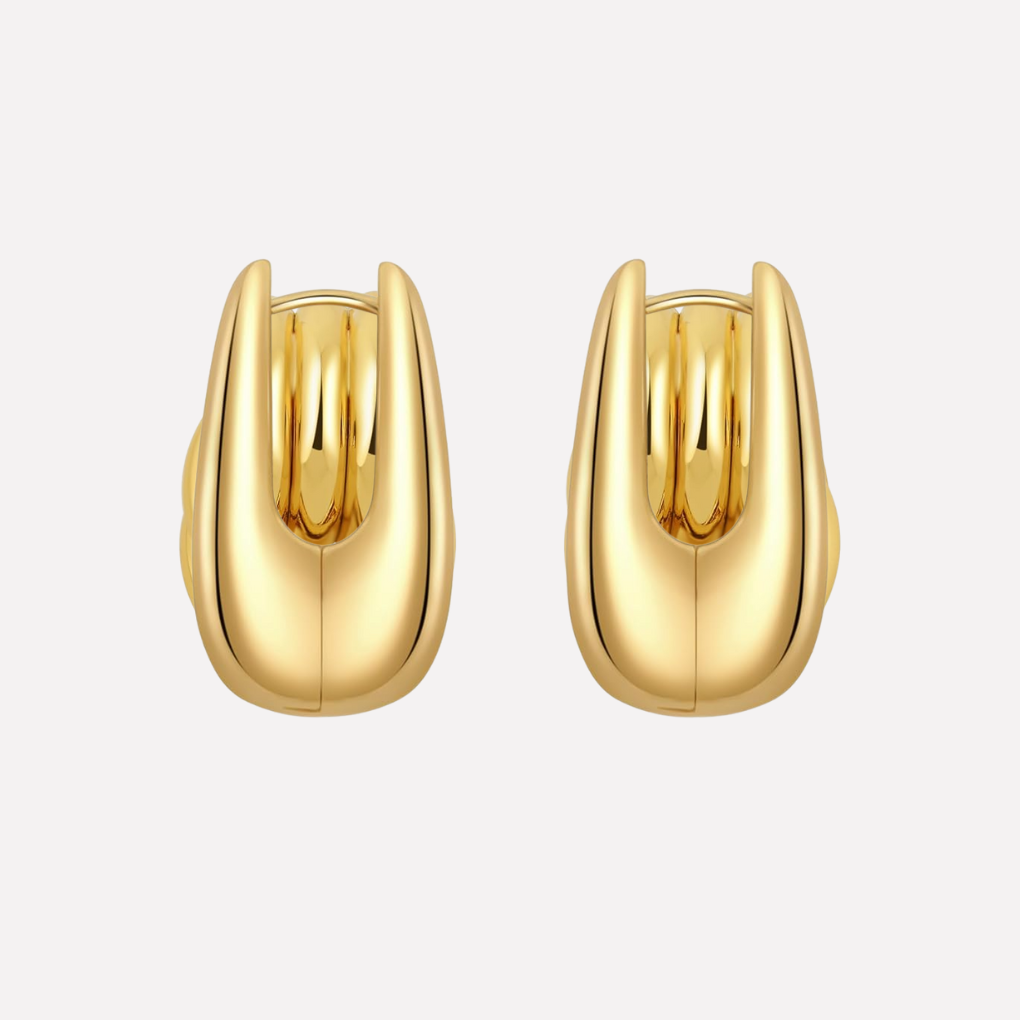 Boucles d'oreilles en chute à nœud ton or