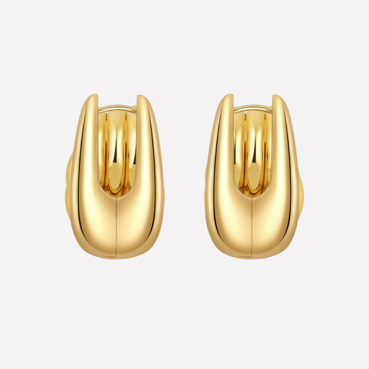 Boucles d'oreilles en chute à nœud ton or