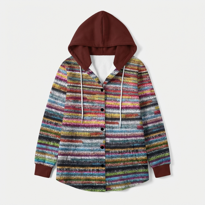 Cardigan d'hiver à capuche pour femme