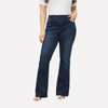 Jeans droits taille haute pour femmes – Style court décontracté