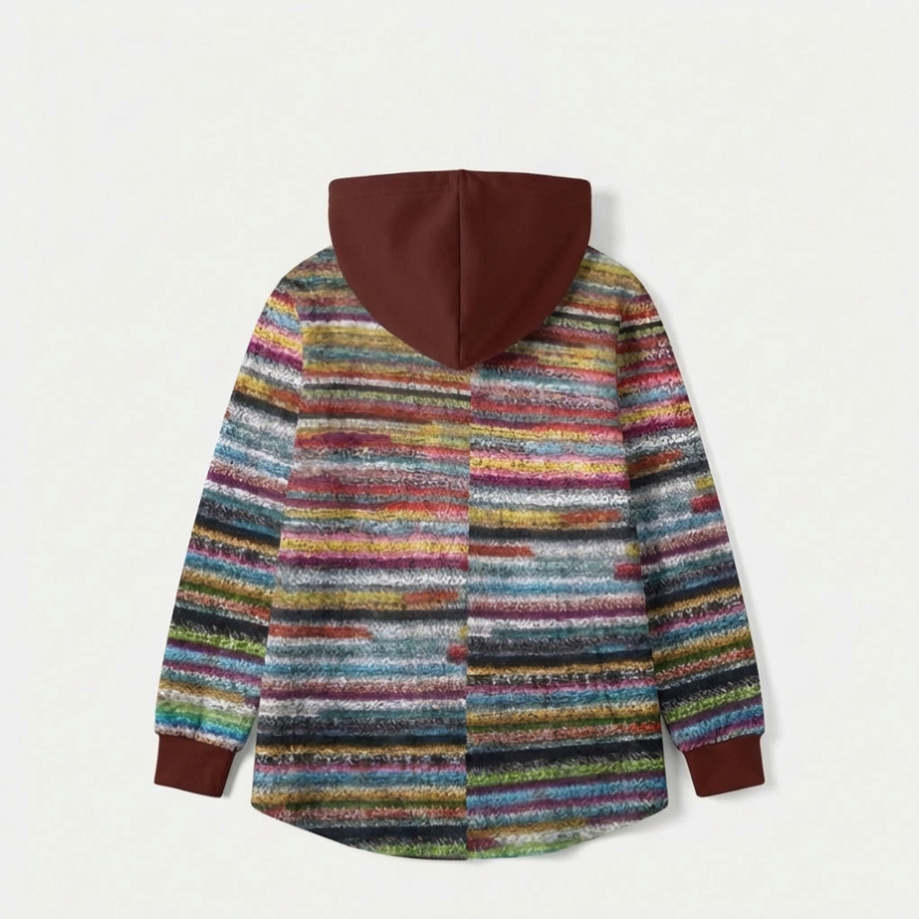 Cardigan d'hiver à capuche pour femme
