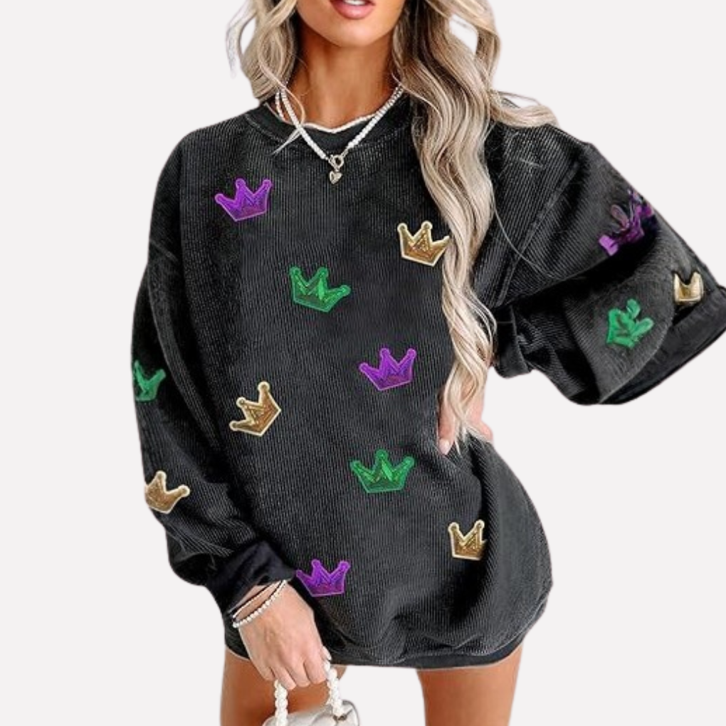 Sweatshirt Femme Oversize Col Rond