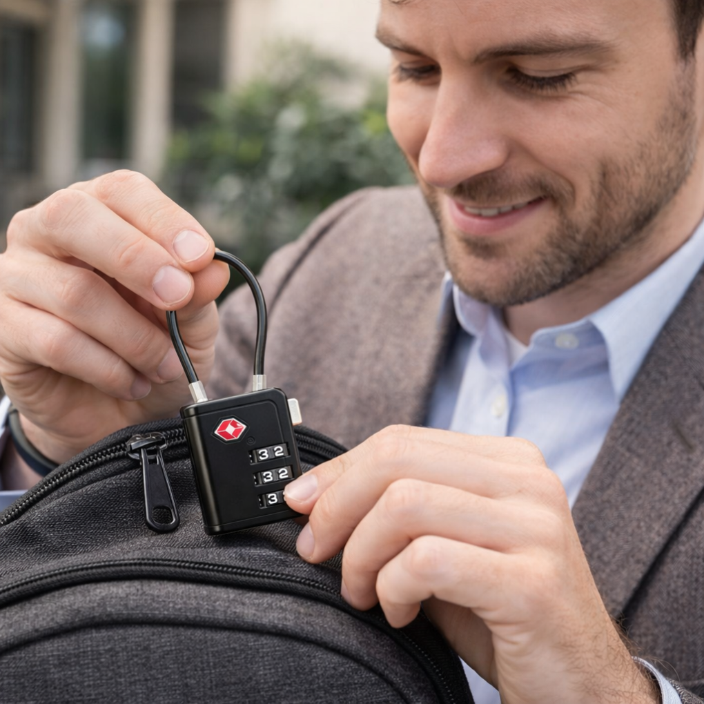Cadenas de bagages en câble approuvés par la TSA