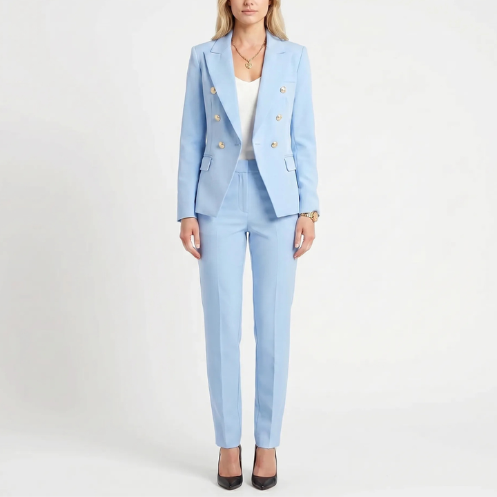 Ensemble Blazer Pantalon Double-Breasted