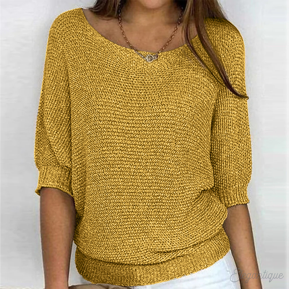 Pull Oversize Femme Casual Solide Simplicité Confortable pour Style Quotidien sans Effort