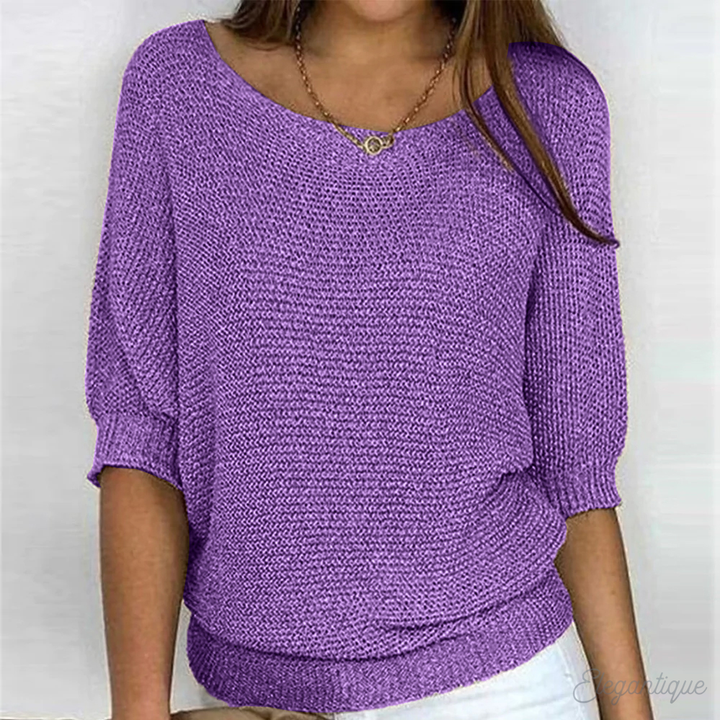 Pull Oversize Femme Casual Solide Simplicité Confortable pour Style Quotidien sans Effort