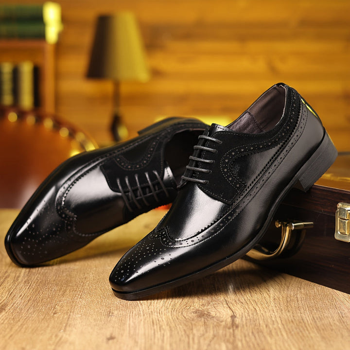 Chaussures de ville en cuir pour hommes élégantes