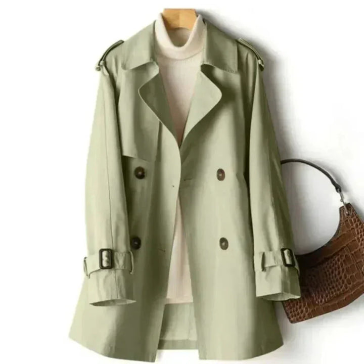 Manteau Trench Classique Double Boutonnage pour Femme