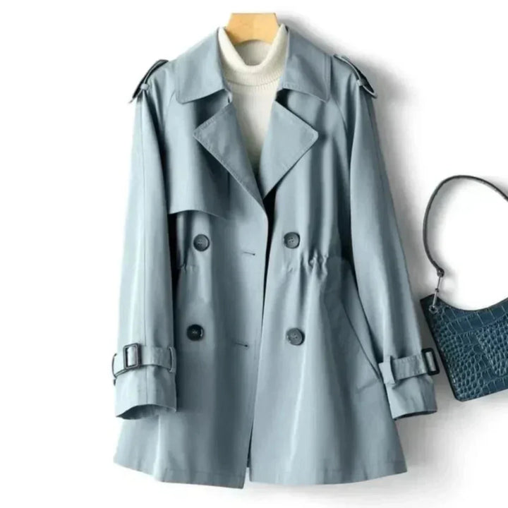 Manteau Trench Classique Double Boutonnage pour Femme