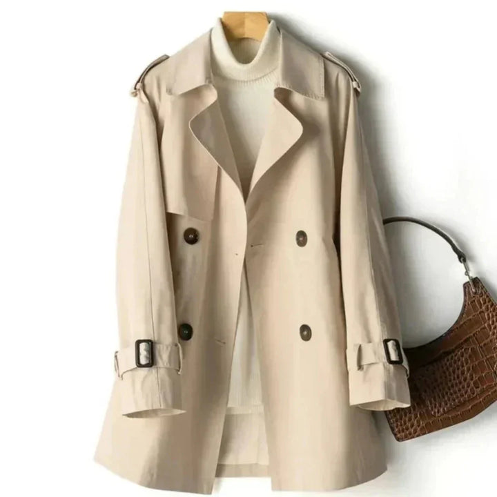 Manteau Trench Classique Double Boutonnage pour Femme