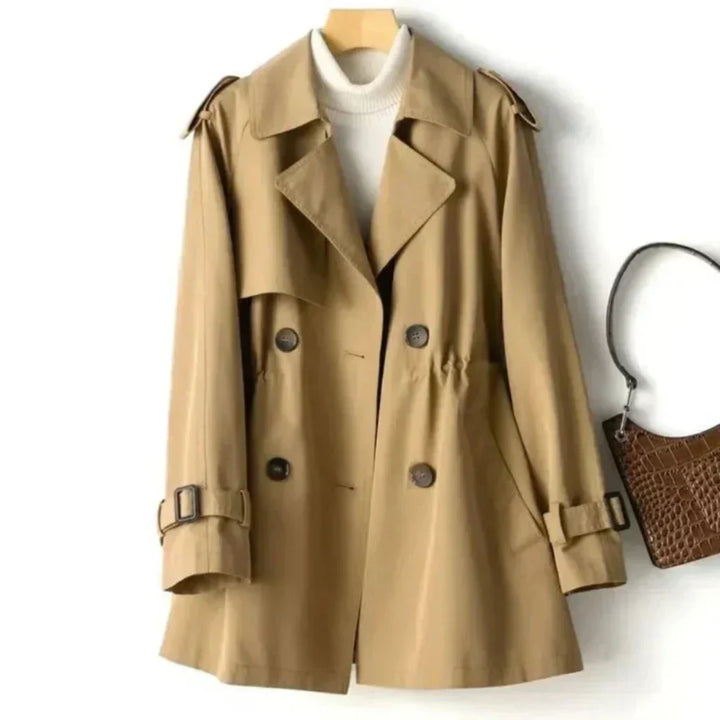 Manteau Trench Classique Double Boutonnage pour Femme