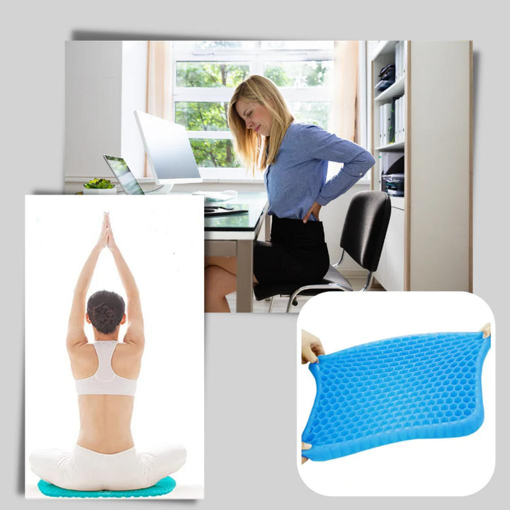 Coussin de siège en gel – Distribution de pression améliorée