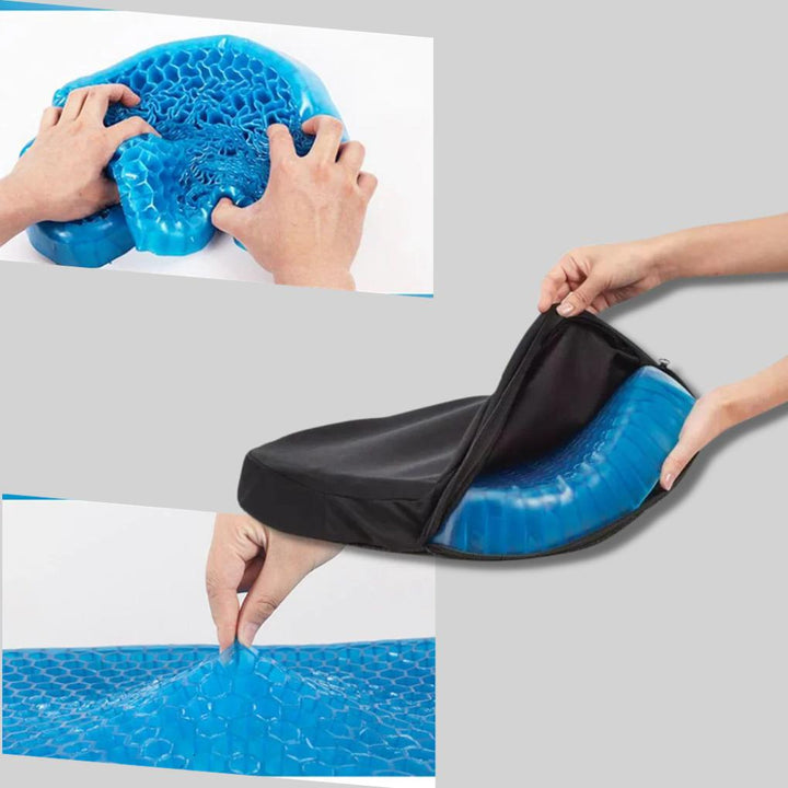 Coussin de siège en gel – Distribution de pression améliorée