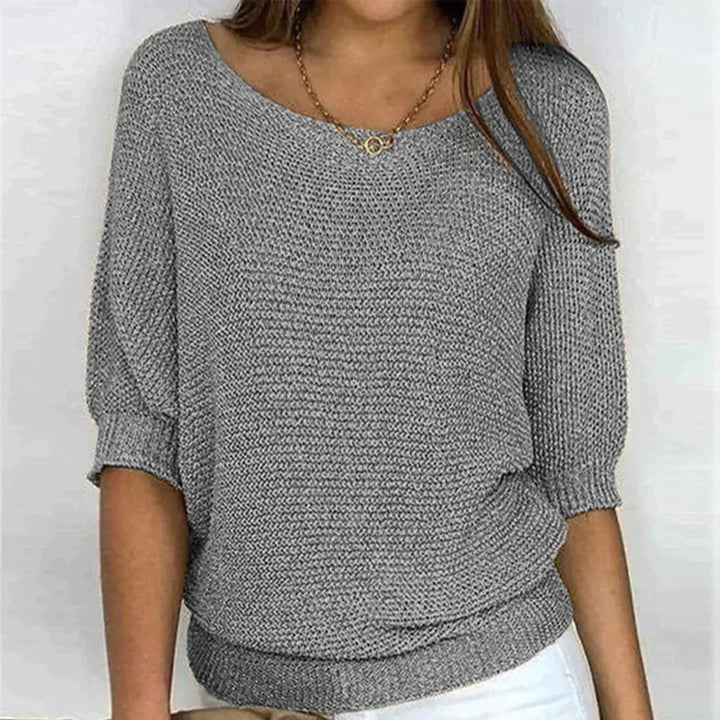 Pull Oversize Femme Casual Solide Simplicité Confortable pour Style Quotidien sans Effort