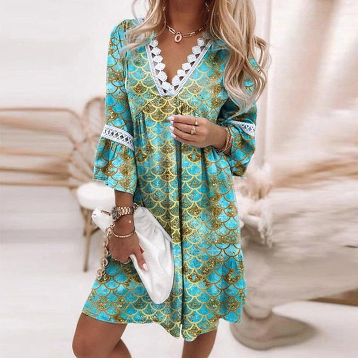 Robe Imprimée Lâche Stylée