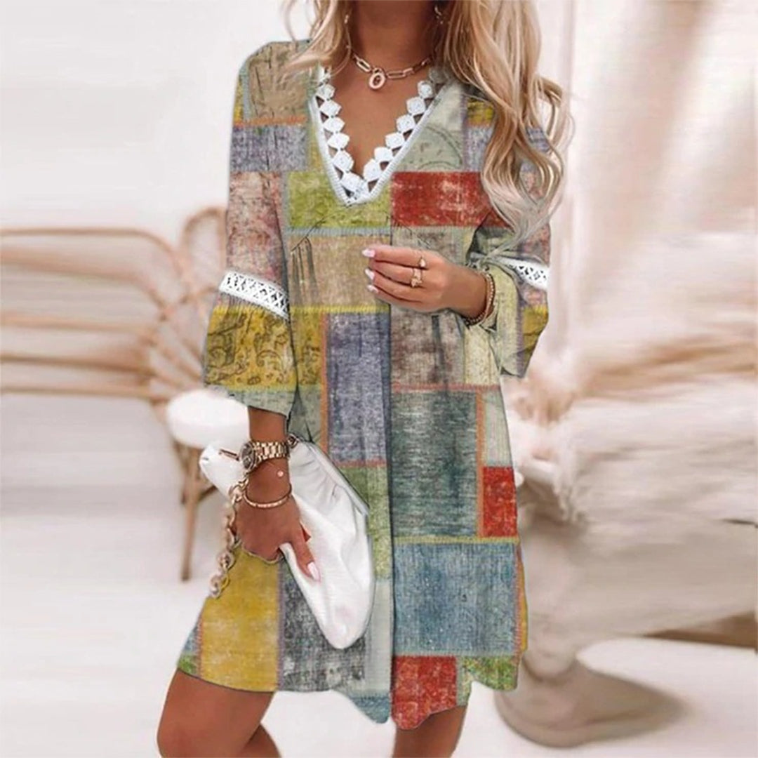 Robe Imprimée Lâche Stylée