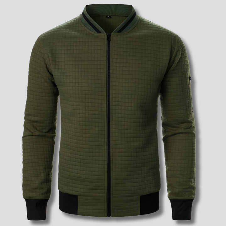 Pull zippé confortable et chaud pour homme