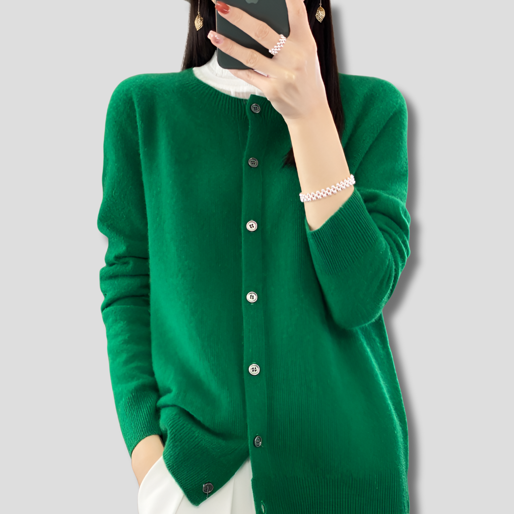 Cardigan O-Col Femmes