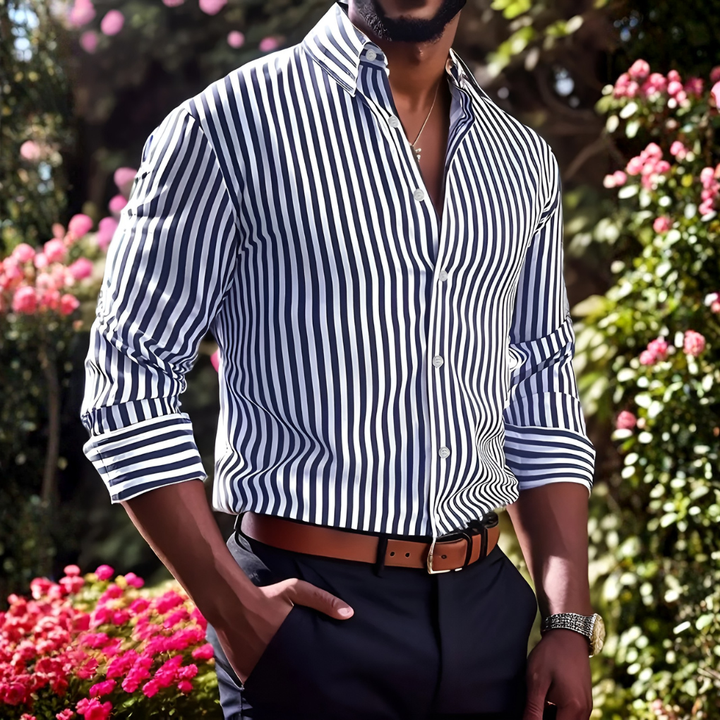 Chemise en Coton Rayée