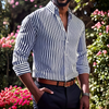Chemise en Coton Rayée