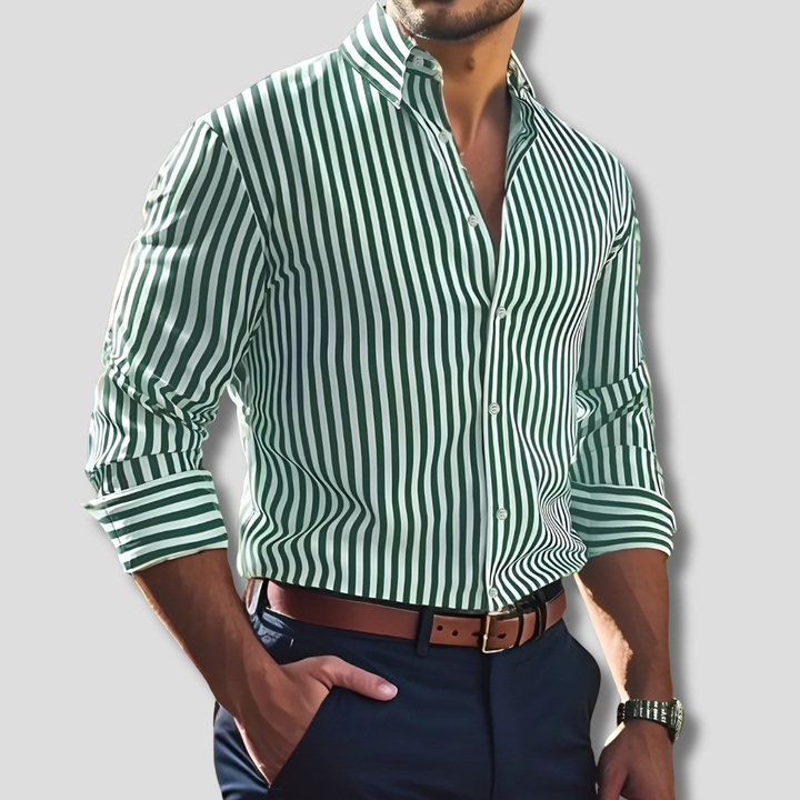 Chemise en Coton Rayée