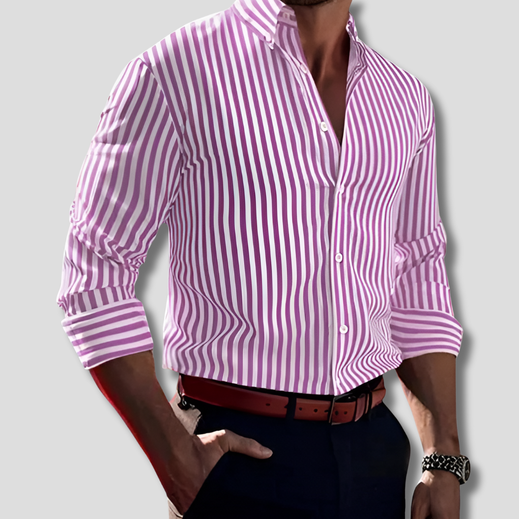 Chemise en Coton Rayée