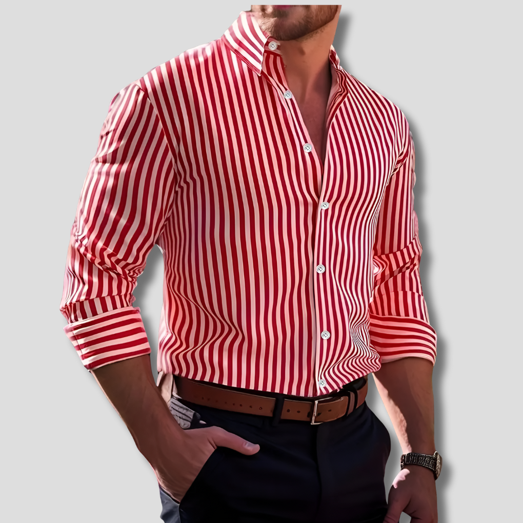 Chemise en Coton Rayée