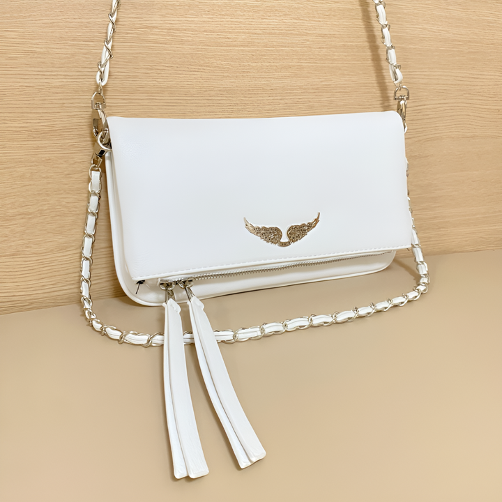 Sac en cuir élégant avec bandoulière en chaîne