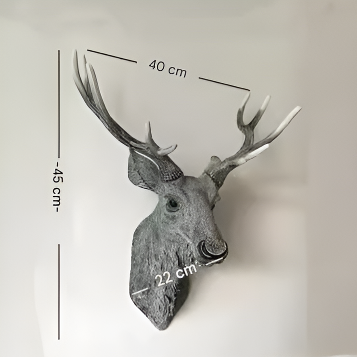Décor mural tête de cerf majestueuse
