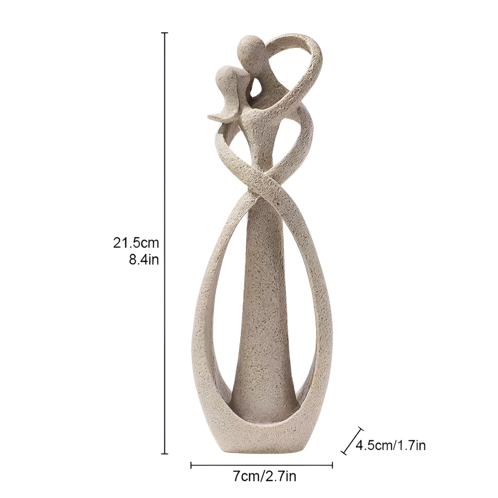 Sculpture Abstraite d'Amour Intemporel